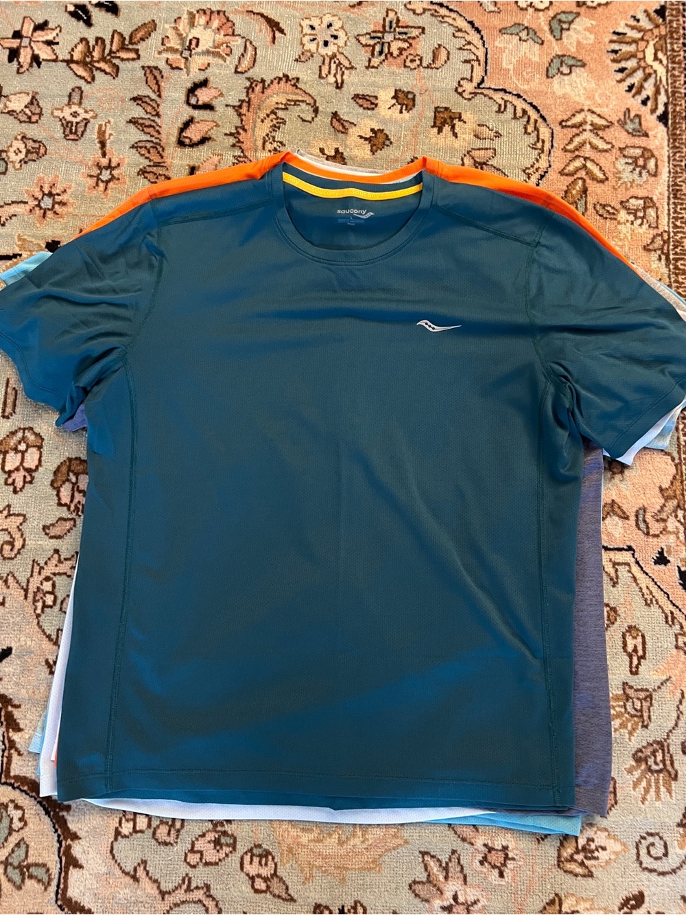Saucony Men’s Teal Short Sleeve Performance Tee